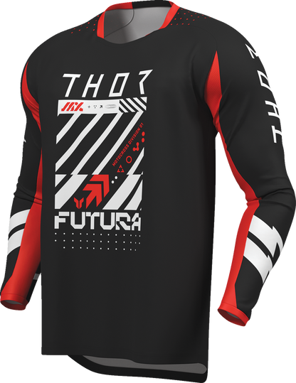 THOR Lauchmode Futura Jersey - Black/Red - Small 2910-8890