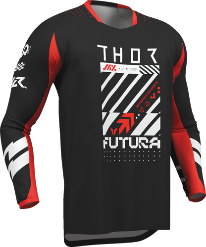 THOR Lauchmode Futura Jersey - Black/Red - 3XL 2910-8895
