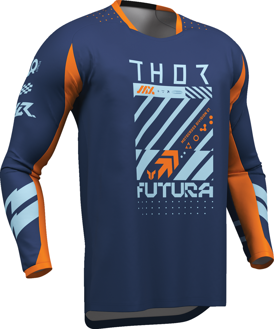 THOR Lauchmode Futura Jersey - Navy/Orange - Medium 2910-8903
