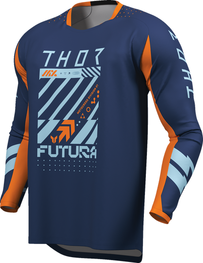 THOR Lauchmode Futura Jersey - Navy/Orange - Large 2910-8904