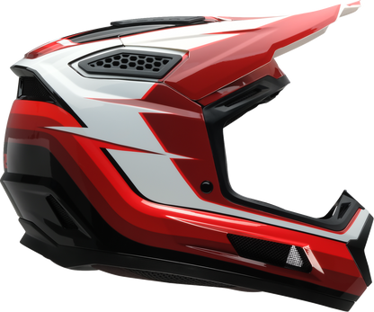 Z1R Dirt Maxx Helmet - Vortex - Red/White - XL 0110-9700