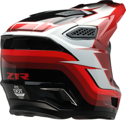 Z1R Dirt Maxx Helmet - Vortex - Red/White - 2XL 0110-9701