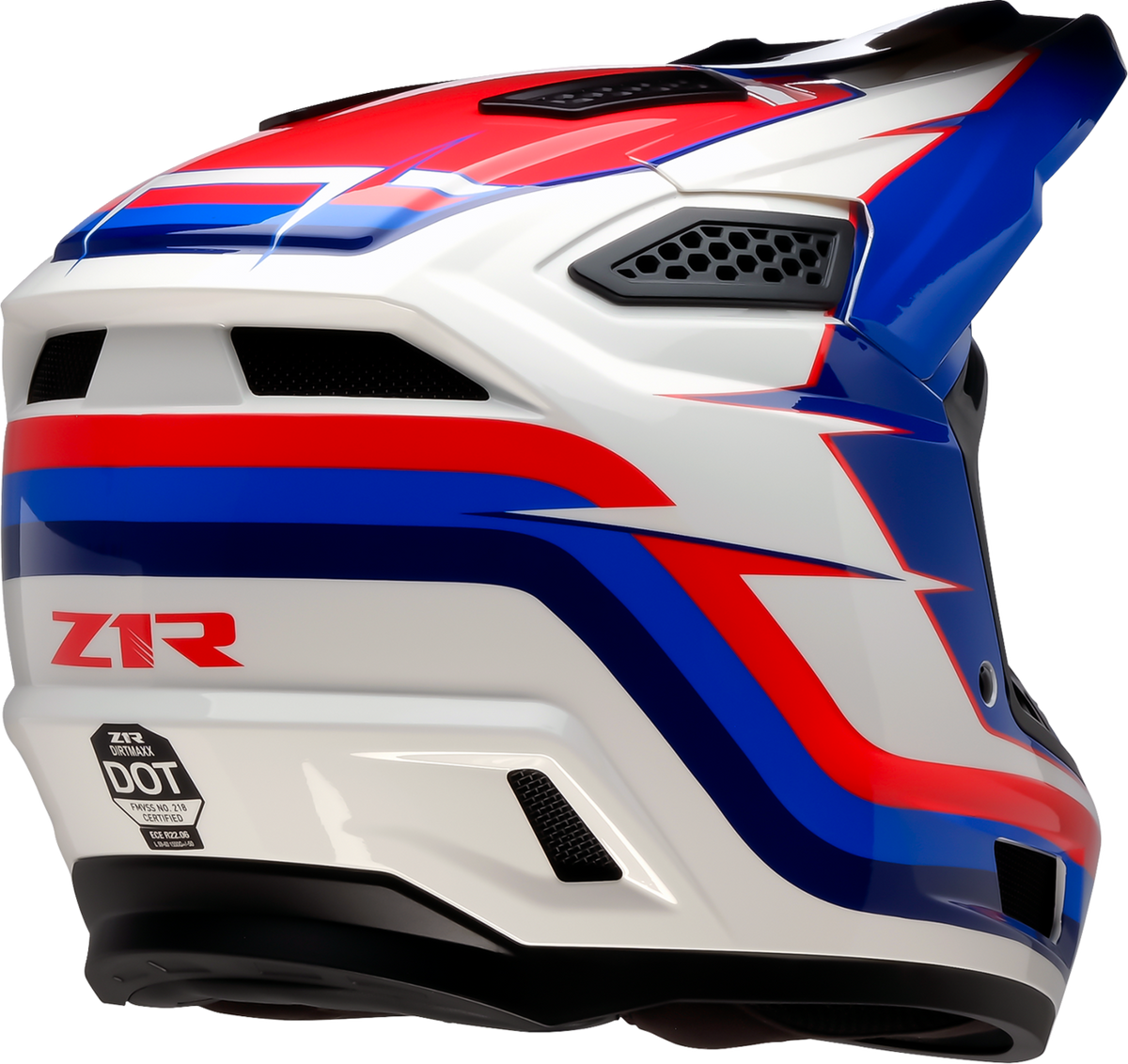 Z1R Dirt Maxx Helmet - Vortex - Red/White/Blue - XS 0110-9721