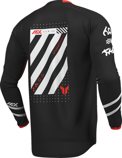 THOR Youth Launchmode Futura Jersey - Black/Red - Large 2912-2759