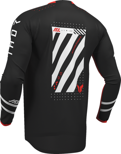 THOR Youth Launchmode Futura Jersey - Black/Red - Large 2912-2759