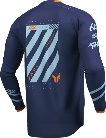 THOR Youth Launchmode Futura Jersey - Navy/Orange - XS 2912-2762