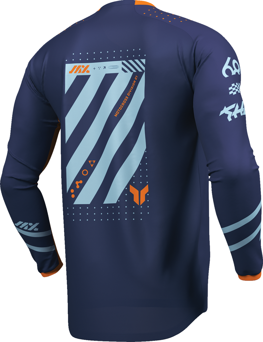 THOR Youth Launchmode Futura Jersey - Navy/Orange - Medium 2912-2764