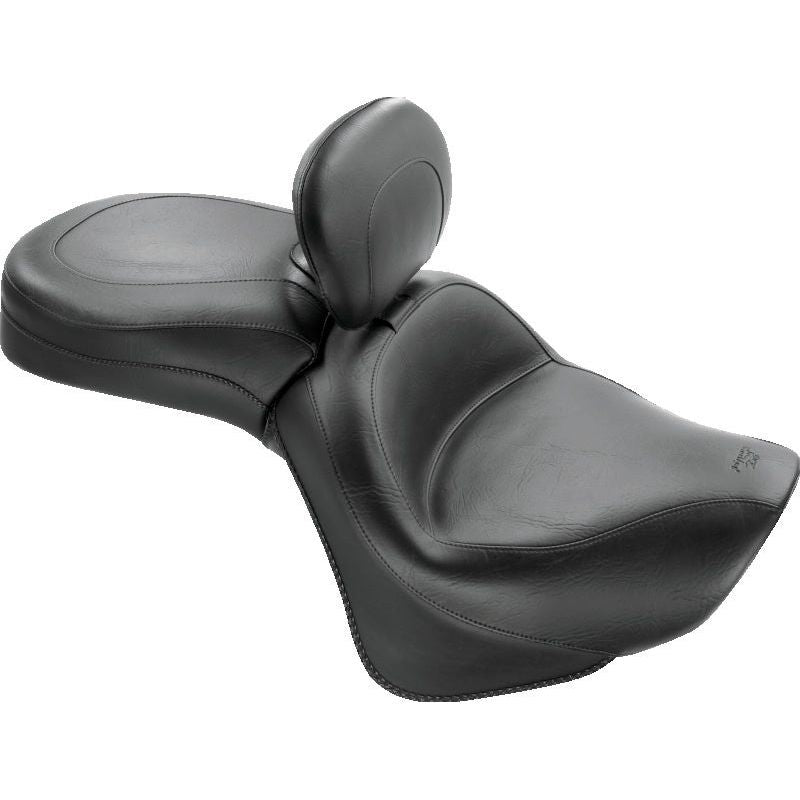 Mustang 06-21 Kawasaki Vulcan 900 Classic, Custom Touring 1PC Seat w/Driver Backrest - Black
