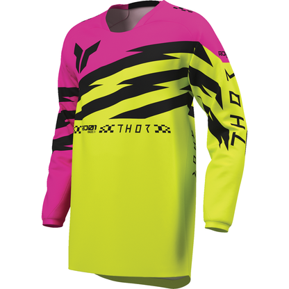 THOR Youth Launchmode Shockie Jersey - Acid/Fuchsia - XL 2912-2742