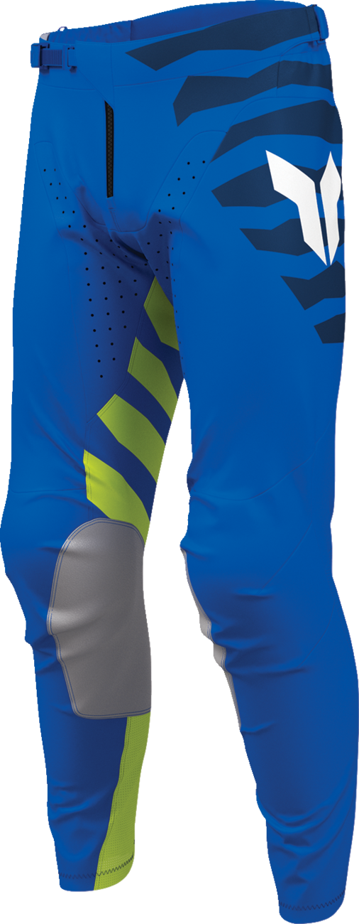 THOR Launchmode Shredder Pants - Blue/Acid - US 32 2901-13071