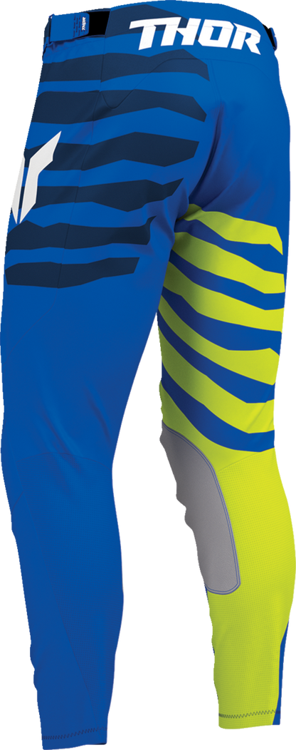 THOR Launchmode Shredder Pants - Blue/Acid - US 36 2901-13073