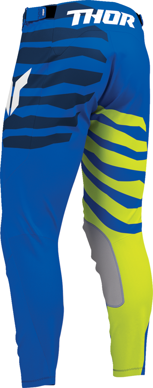 THOR Launchmode Shredder Pants - Blue/Acid - US 38 2901-13074