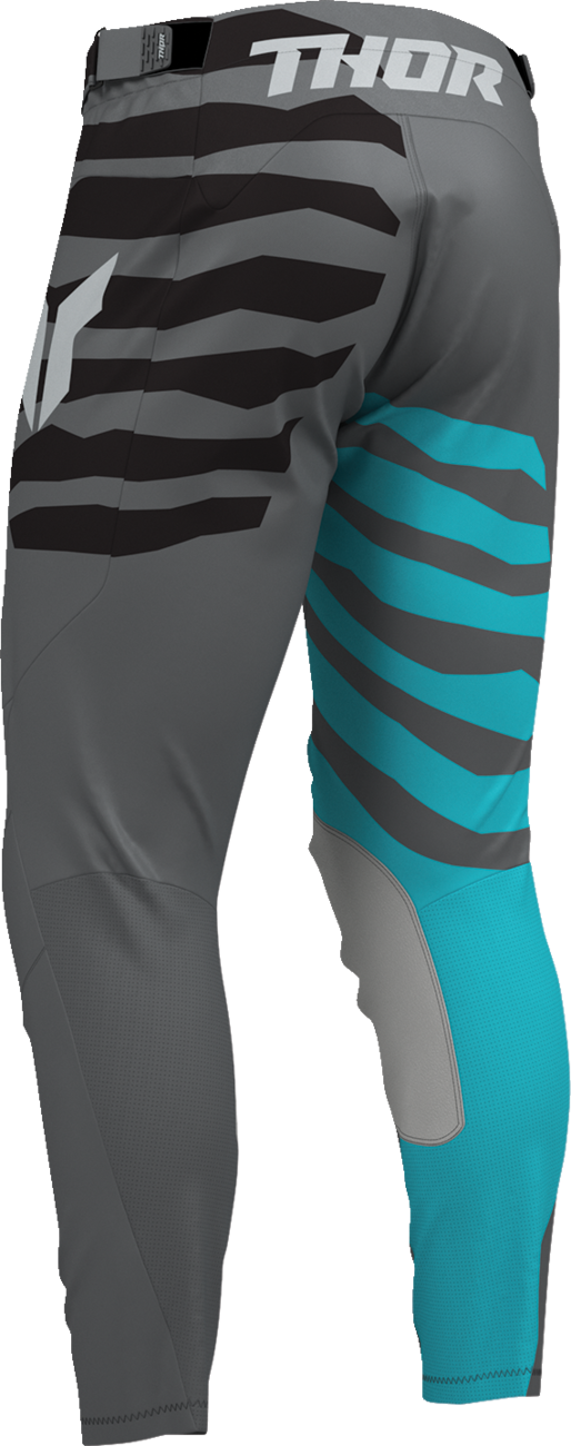 THOR Launchmode Shredder Pants - Charcoal/Aqua - US 40 2901-13048
