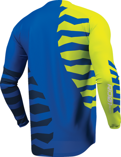THOR Launchmode Shredder Jersey - Blue/Acid - Medium 2910-8885
