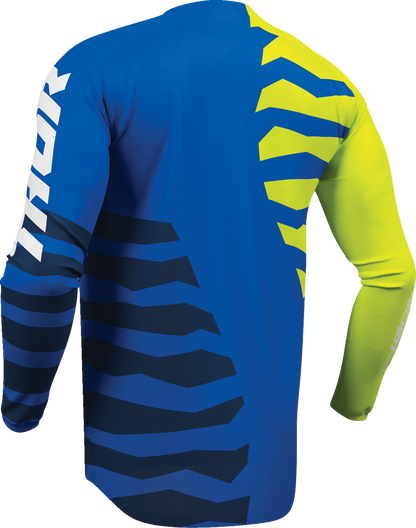 THOR Launchmode Shredder Jersey - Blue/Acid - 2XL 2910-8888