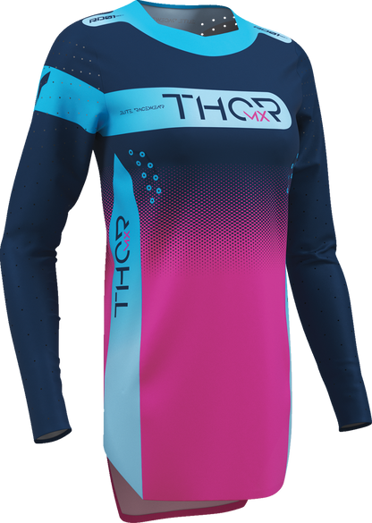 THOR Women's Sportmode Merge Jersey - Navy/Fuchsia - Small 2911-0395