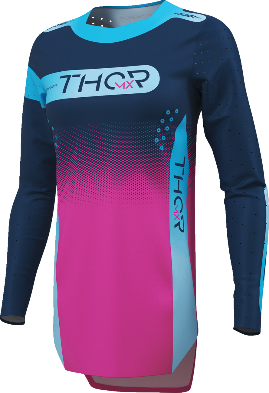 THOR Women's Sportmode Merge Jersey - Navy/Fuchsia - XL 2911-0398