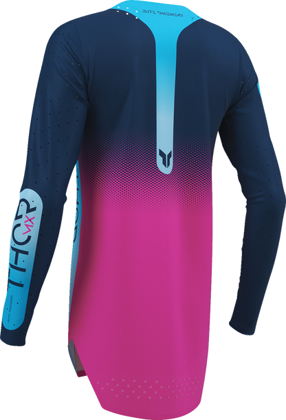 THOR Women's Sportmode Merge Jersey - Navy/Fuchsia - XL 2911-0398