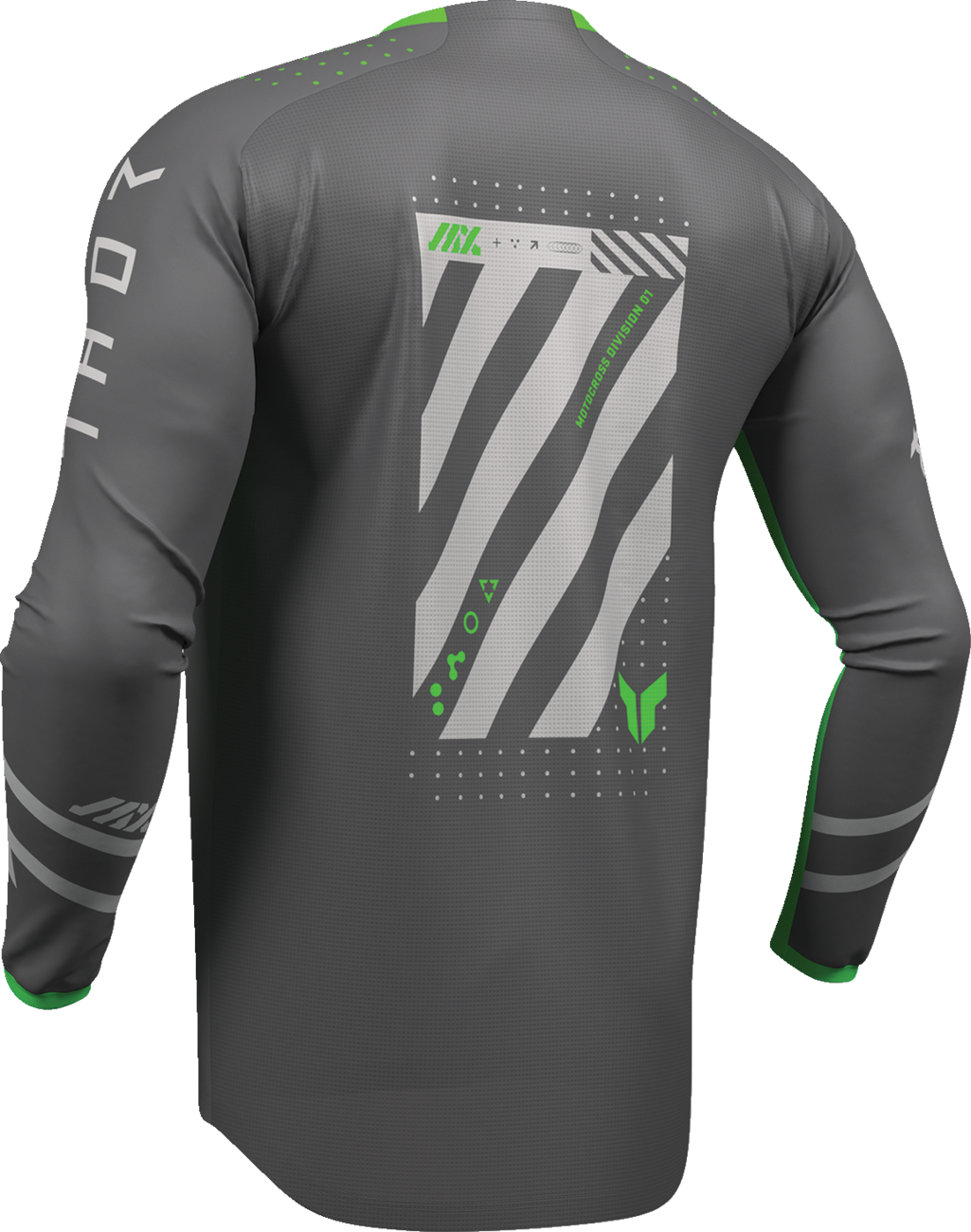 THOR Lauchmode Futura Jersey - Charcoal/Green - Small 2910-8896