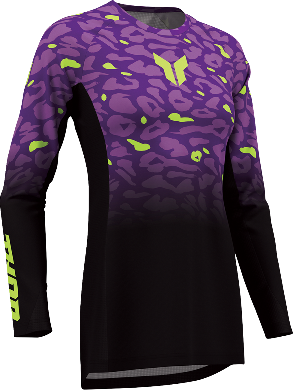 THOR Women's Launchmode Spotted Jersey - Black/Purple - Small 2911-0400