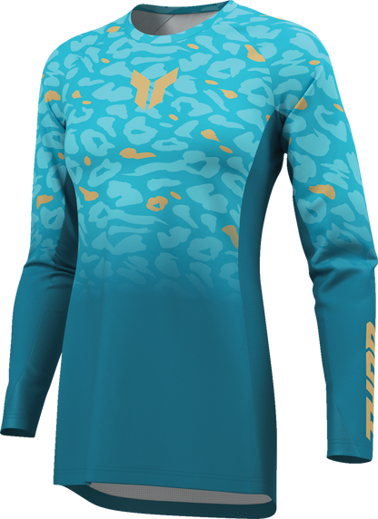 THOR Women's Launchmode Spotted Jersey - Jade/Starlight - Small 2911-0405