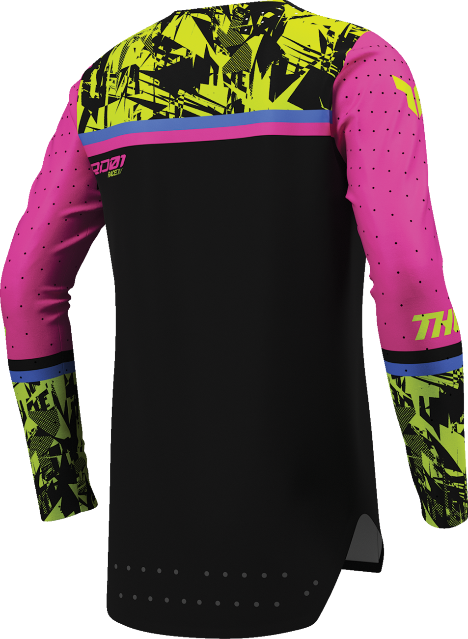 THOR Youth Sportmode Punk'd Jersey - Black/Fuchsia - Medium 2912-2730