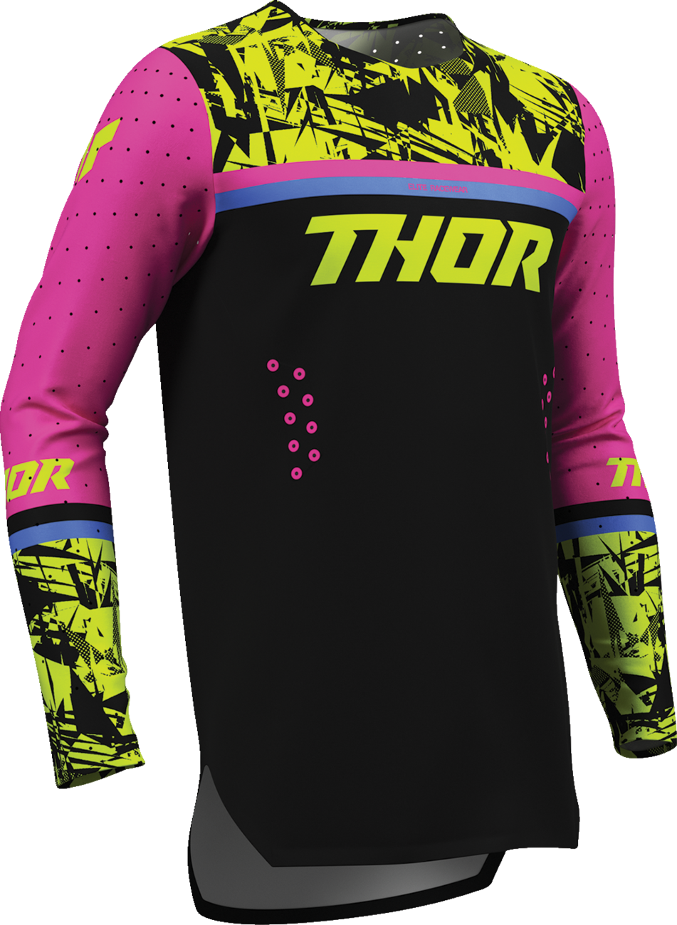 THOR Youth Sportmode Punk'd Jersey - Black/Fuchsia - XL 2912-2732
