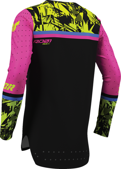 THOR Youth Sportmode Punk'd Jersey - Black/Fuchsia - XL 2912-2732