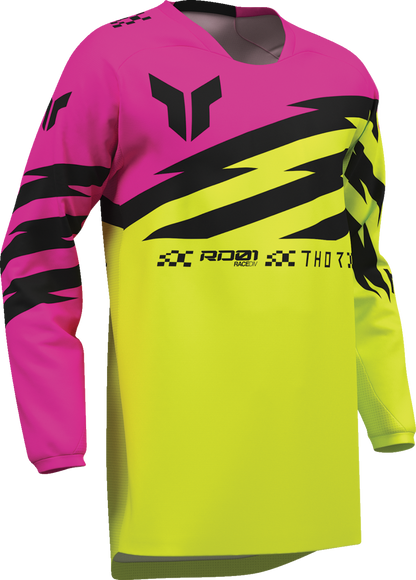 THOR Youth Launchmode Shockie Jersey - Acid/Fuchsia - Small 2912-2739