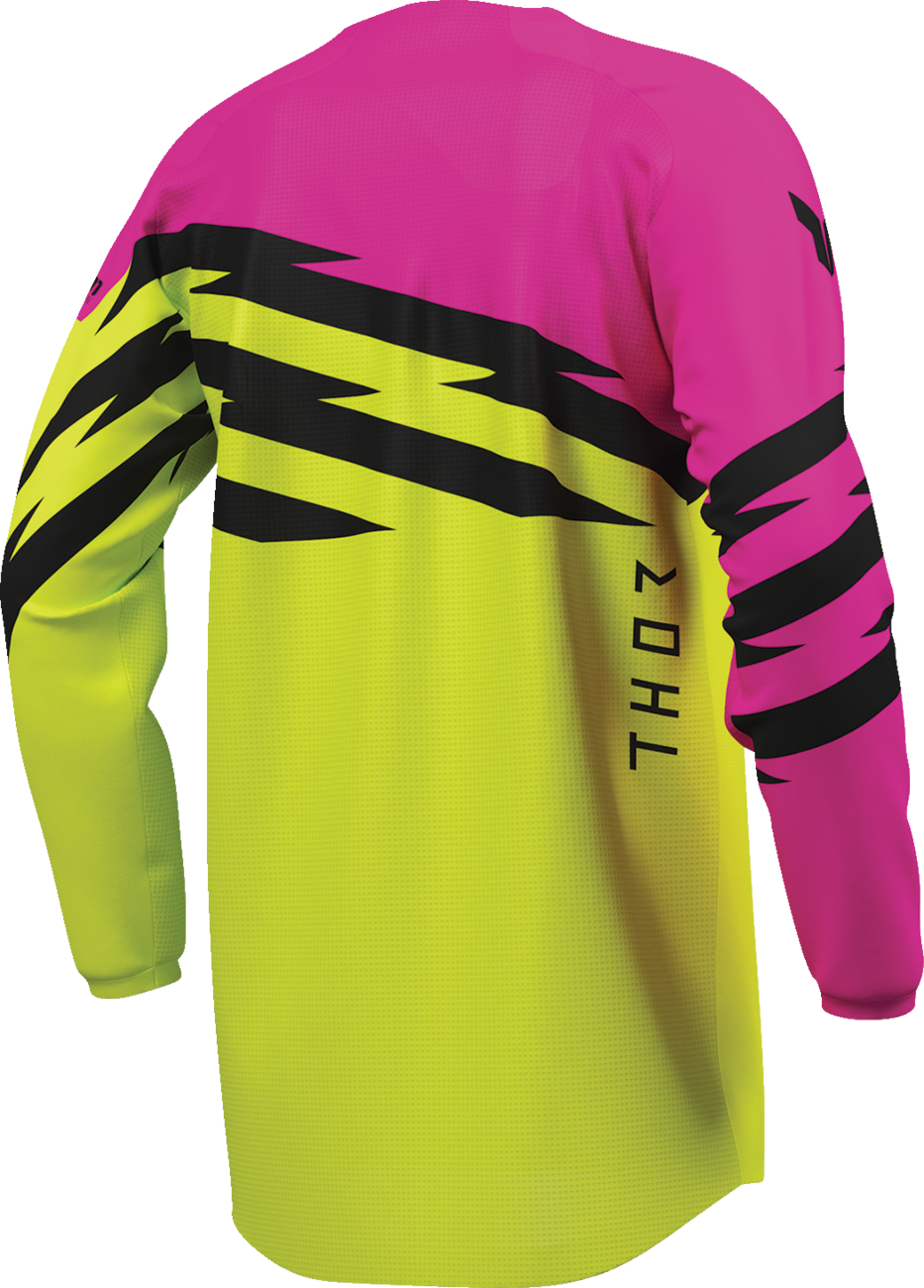 THOR Youth Launchmode Shockie Jersey - Acid/Fuchsia - Small 2912-2739