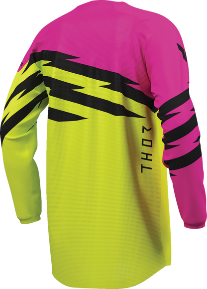 THOR Youth Launchmode Shockie Jersey - Acid/Fuchsia - Medium 2912-2740