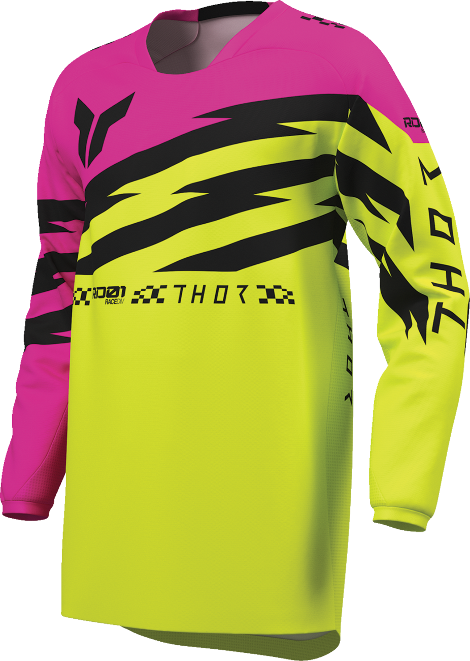 THOR Youth Launchmode Shockie Jersey - Acid/Fuchsia - Medium 2912-2740
