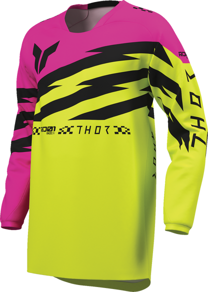 THOR Youth Launchmode Shockie Jersey - Acid/Fuchsia - Medium 2912-2740