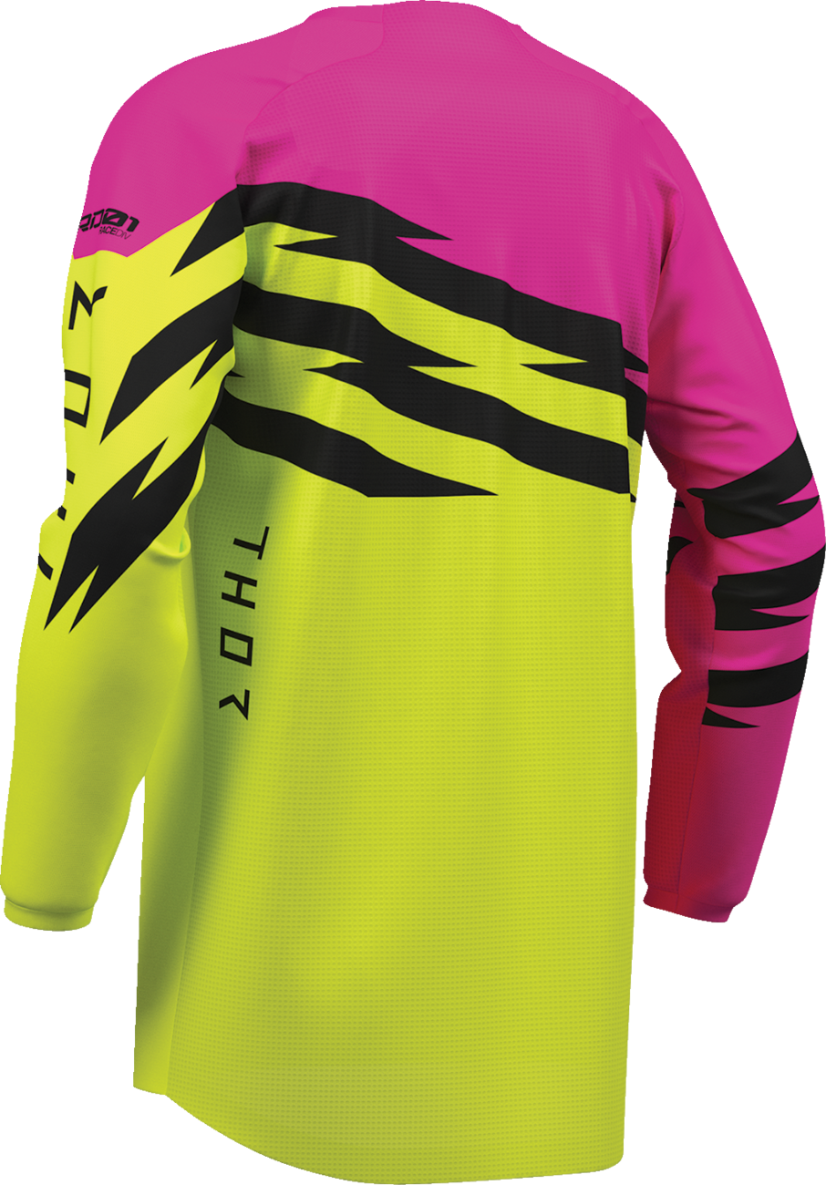 THOR Youth Launchmode Shockie Jersey - Acid/Fuchsia - Medium 2912-2740