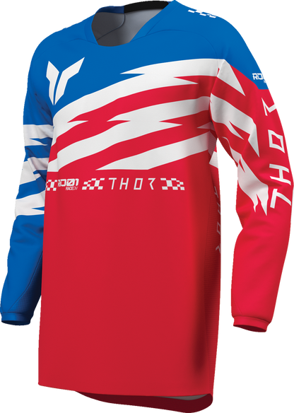 THOR Youth Launchmode Shockie Jersey - Red/Blue - XS 2912-2750