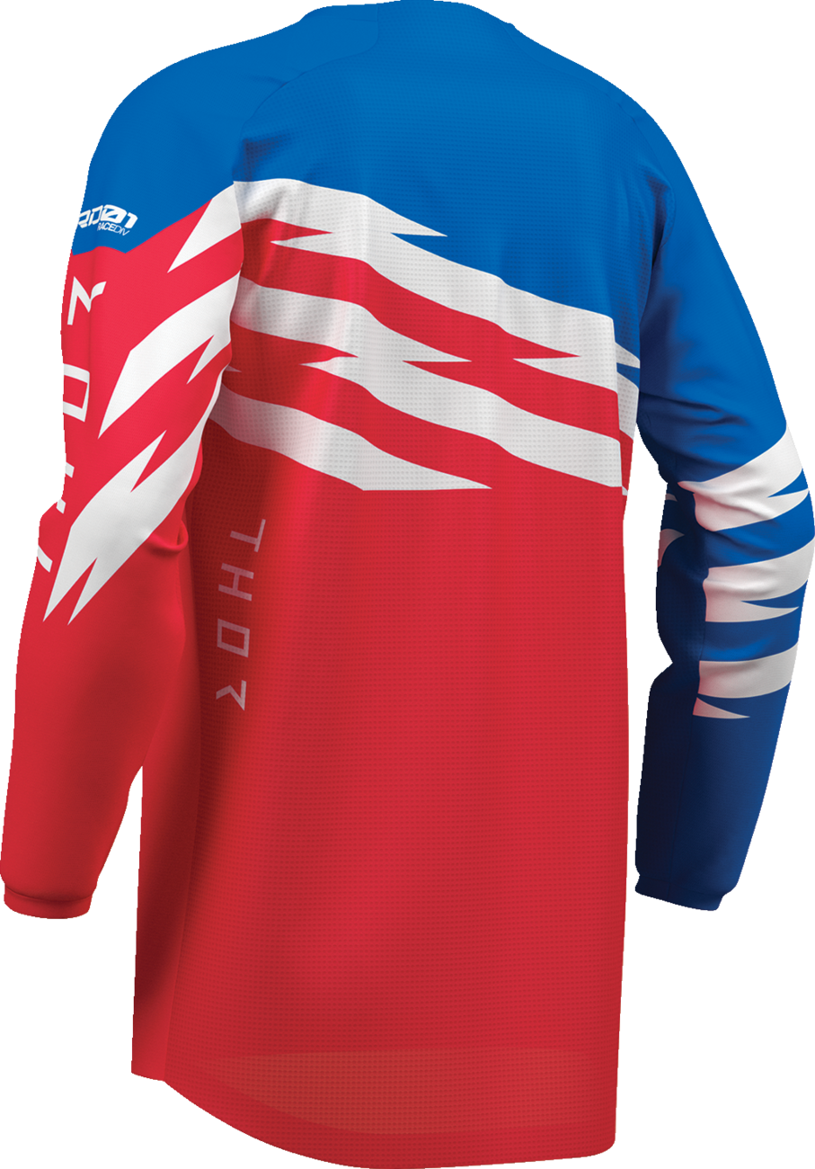 THOR Youth Launchmode Shockie Jersey - Red/Blue - XS 2912-2750