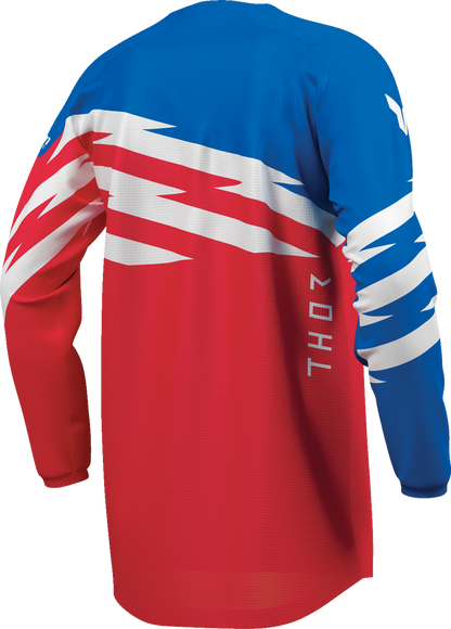 THOR Youth Launchmode Shockie Jersey - Red/Blue - Large 2912-2753