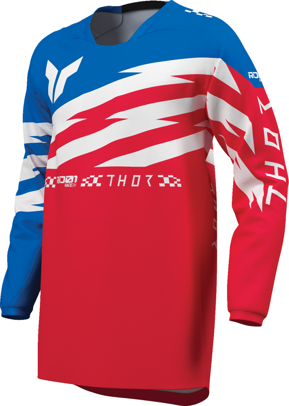 THOR Youth Launchmode Shockie Jersey - Red/Blue - Medium 2912-2752