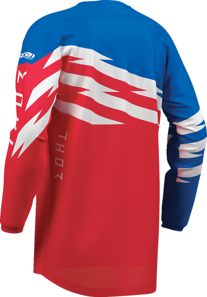 THOR Youth Launchmode Shockie Jersey - Red/Blue - Large 2912-2753