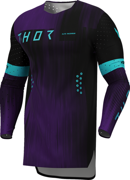 THOR Sportmode Vanish Jersey - Black/Purple - Medium 2910-8837