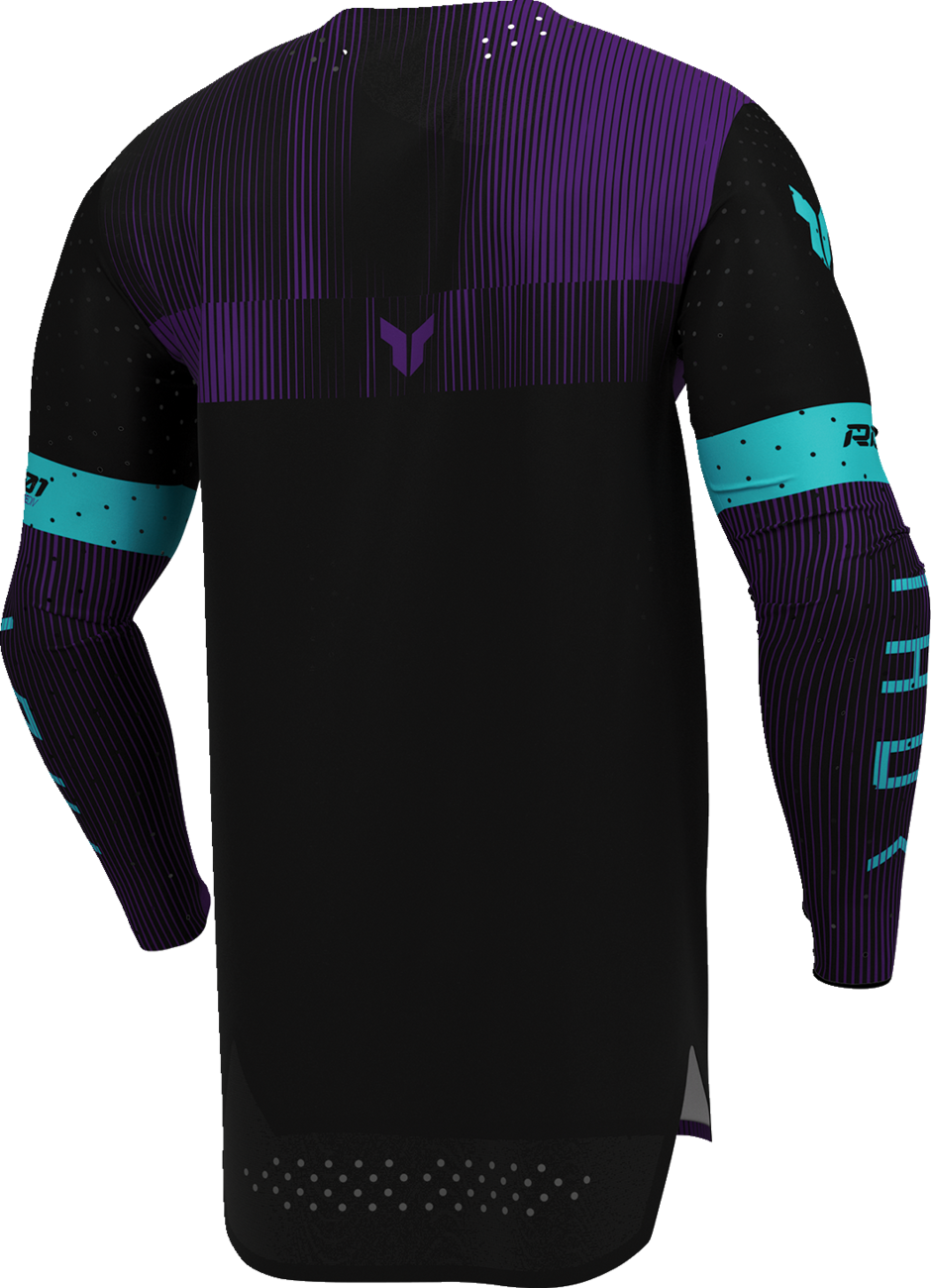 THOR Sportmode Vanish Jersey - Black/Purple - Large 2910-8838