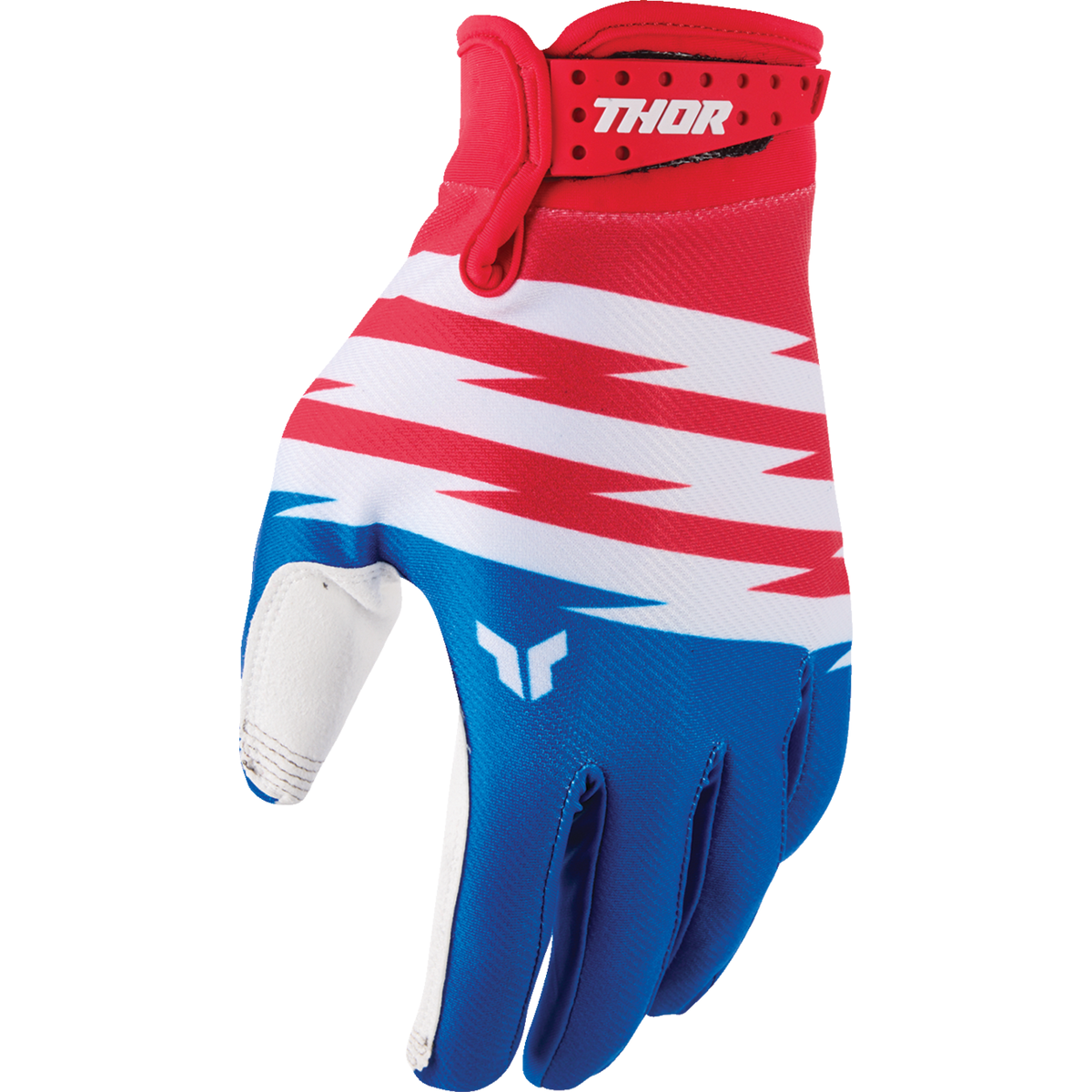 THOR Youth Launchmode Shockie Gloves - Red/Blue - Small 3332-2312
