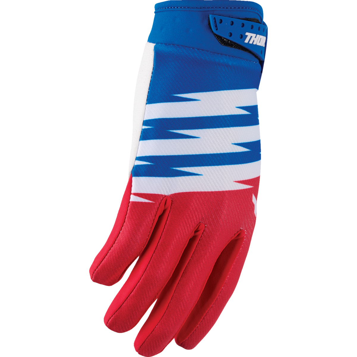 THOR Youth Launchmode Shockie Gloves - Red/Blue - Large 3332-2314