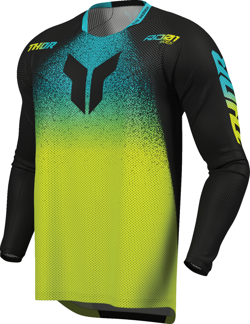 THOR Launchmode Air Darkside Jersey - Black/Acid - 2XL 2910-8912