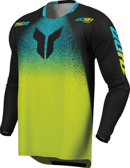 THOR Launchmode Air Darkside Jersey - Black/Acid - 2XL 2910-8912