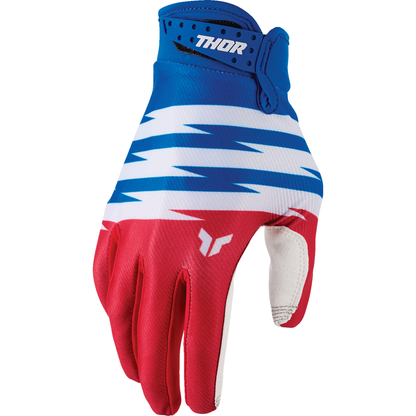 THOR Youth Launchmode Shockie Gloves - Red/Blue - XS 3332-2311
