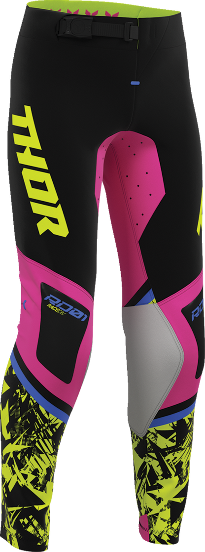 THOR Youth Sportsmode Punk'd Pants - Black/Fuchsia - US 24 2903-2731