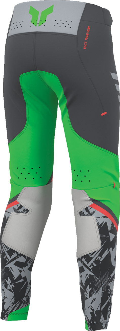 THOR Youth Sportsmode Punk'd Pants - Charcoal/Green - US 22 2903-2734