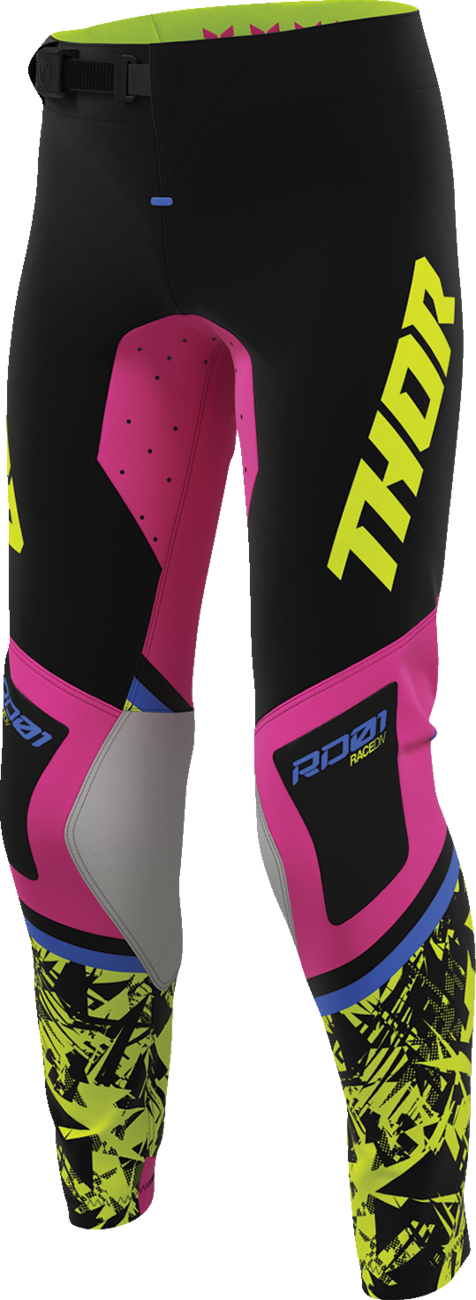 THOR Youth Sportsmode Punk'd Pants - Black/Fuchsia - US 28 2903-2733