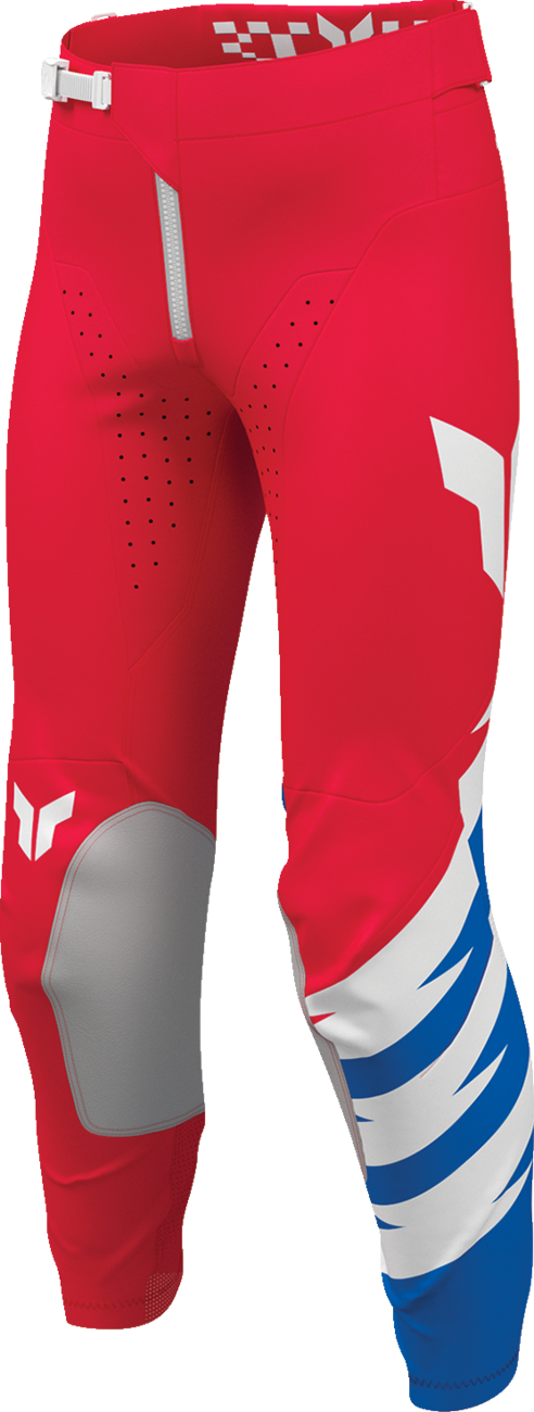 THOR Youth Launchmode Shockie Pants - Red/Blue - US 28 2903-2759